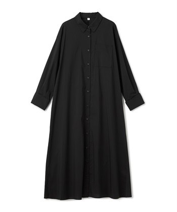 シワになりにくい》サマ美え ボリュームシャツワンピース CROSS