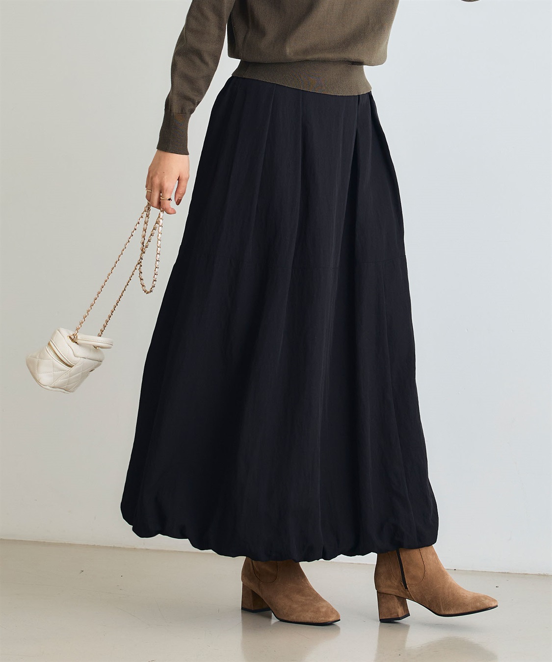 UV/撥水》エブ楽 イージーロングバルーンスカート CROSS FUNCTION