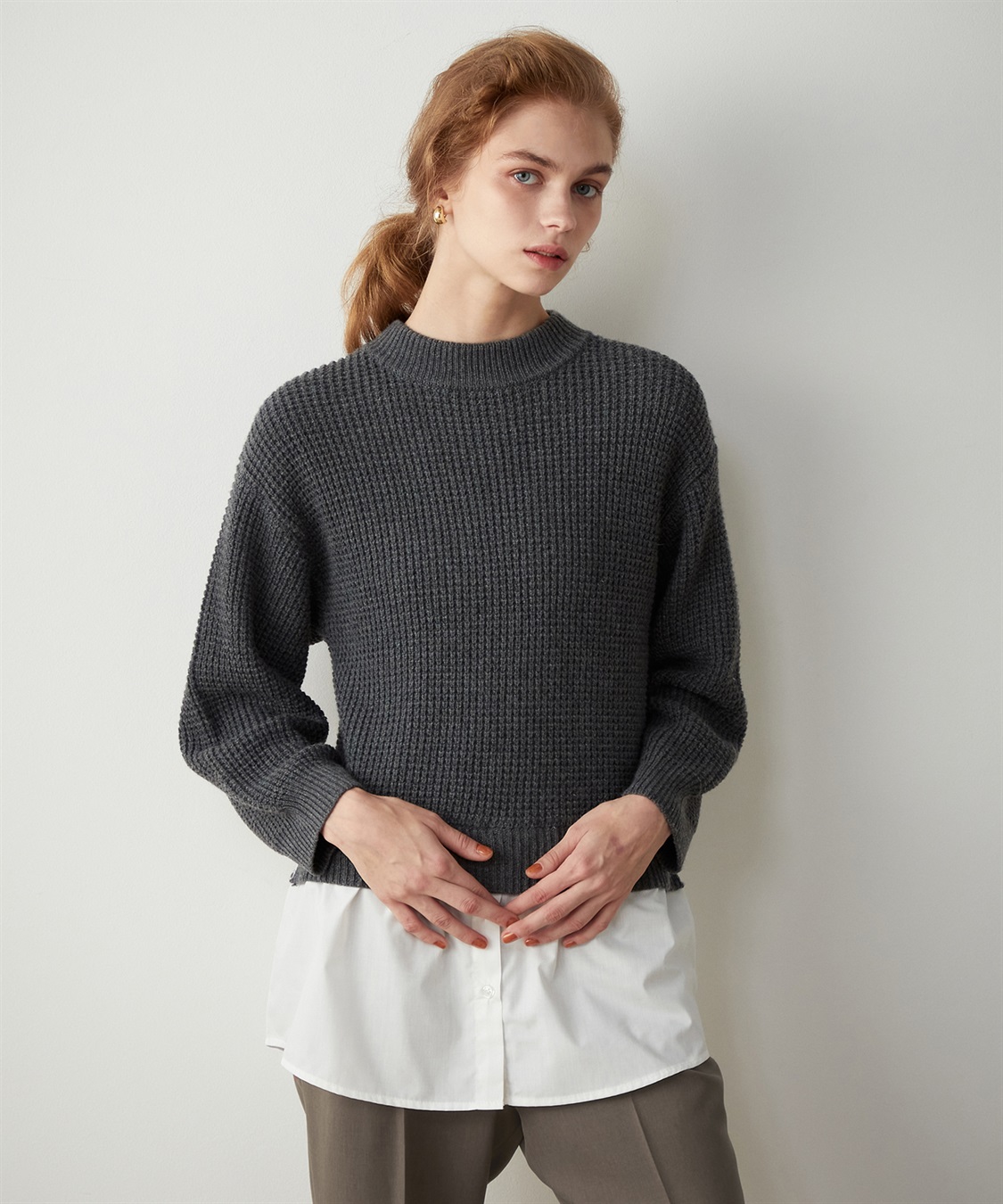 フェイクレイヤードニットプルオーバー LE SOUK HOLIDAY｜クロスプラス