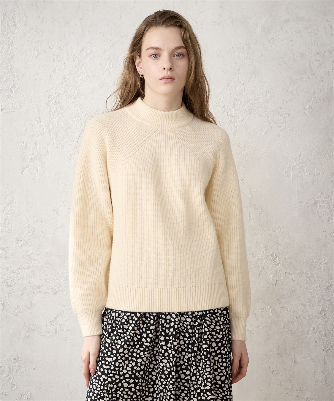 畦編みハイネックニットプルオーバー LE SOUK HOLIDAY｜クロスプラス