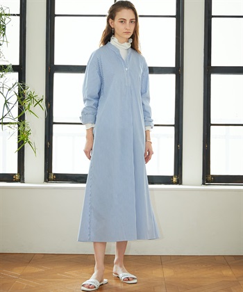 ストライプシャツワンピース LE SOUK HOLIDAY｜クロスプラス公式通販サイト