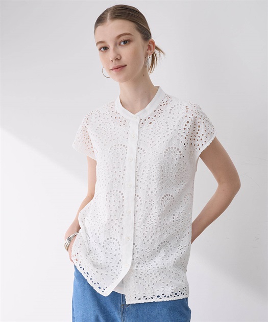 レースブラウス LE SOUK HOLIDAY｜クロスプラス公式通販サイト