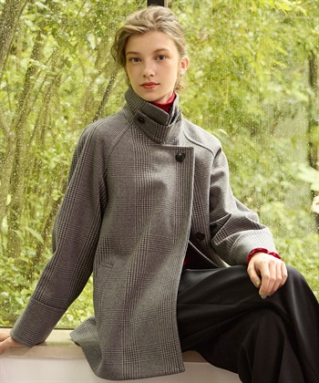 ステンカラー ショートコート LE SOUK HOLIDAY｜クロスプラス公式通販