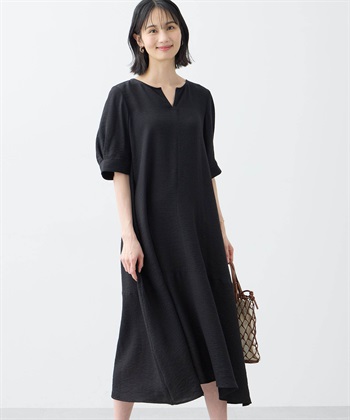 プリントワンピース A/C DESIGN BY ALPHA CUBIC｜クロスプラス公式通販