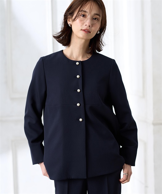 ペプラムジャケット【セットアップ対応】 A/C DESIGN BY ALPHA CUBIC
