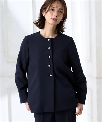 ペプラムジャケット【セットアップ対応】 A/C DESIGN BY ALPHA CUBIC
