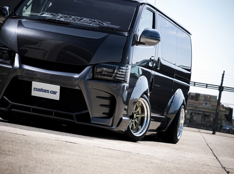 ES ワイパーガード ABS製 未塗装/070/209/カーボンレイヤ ハイエース