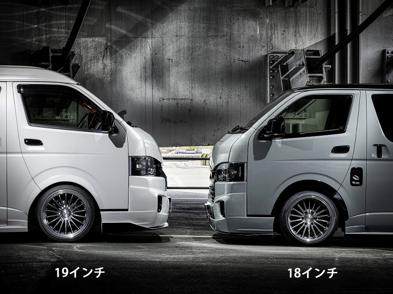 2PC》EF-19インチ【8.0J〜12.5J】2ピースホイール | 200系ハイエース