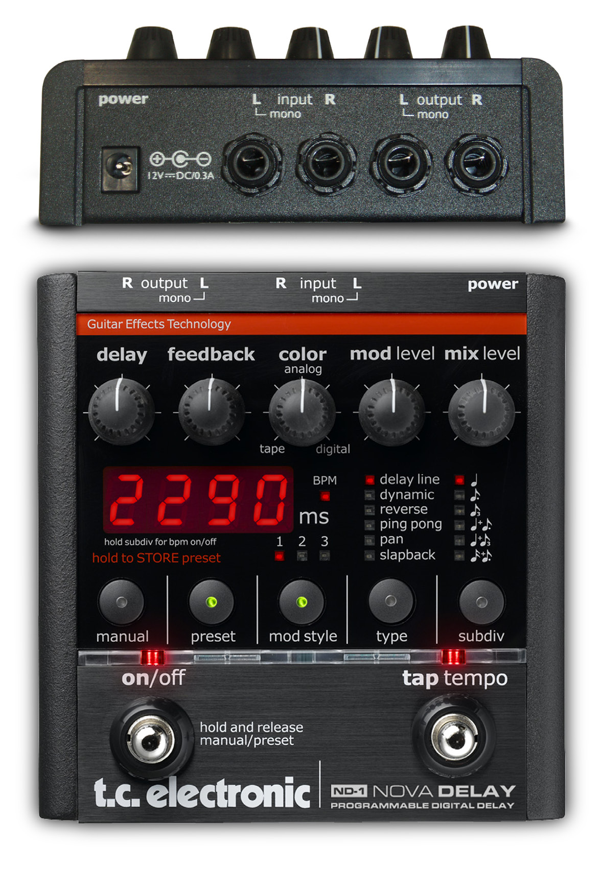 TC Electronic ND-1 Nova Delay Cutaway Guitar Magazine