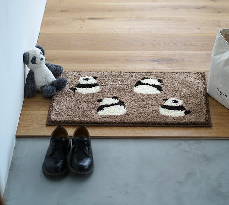 アウトレット】タフティング マット パンダマット (45×70cm) | cucan