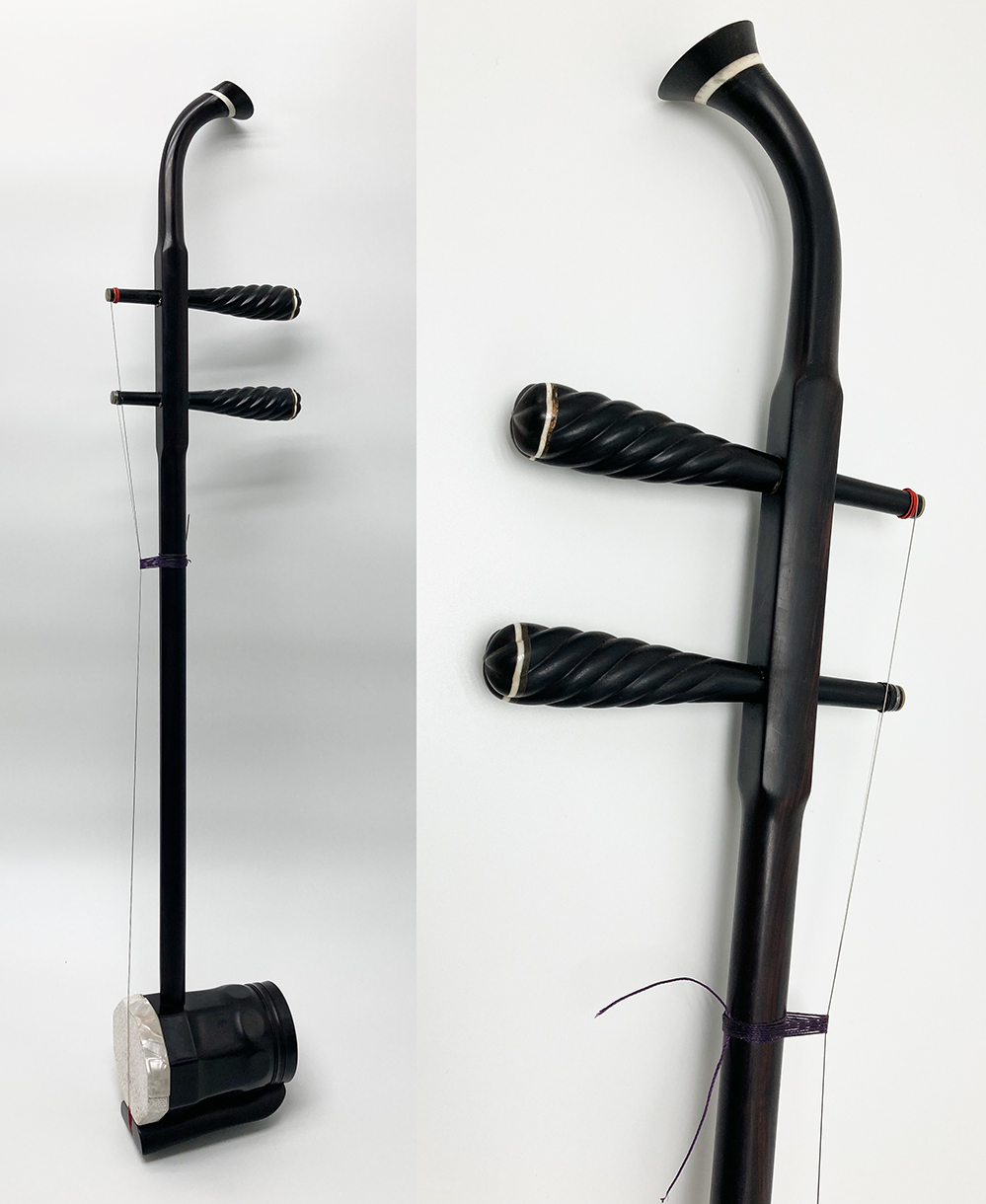 光舜堂製呂建華黒檀二胡CDM貼 - 二胡弦堂