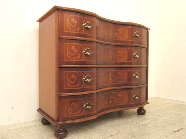 美品□イタリア製□クインシーズ□象嵌細工□4段チェスト買取専門