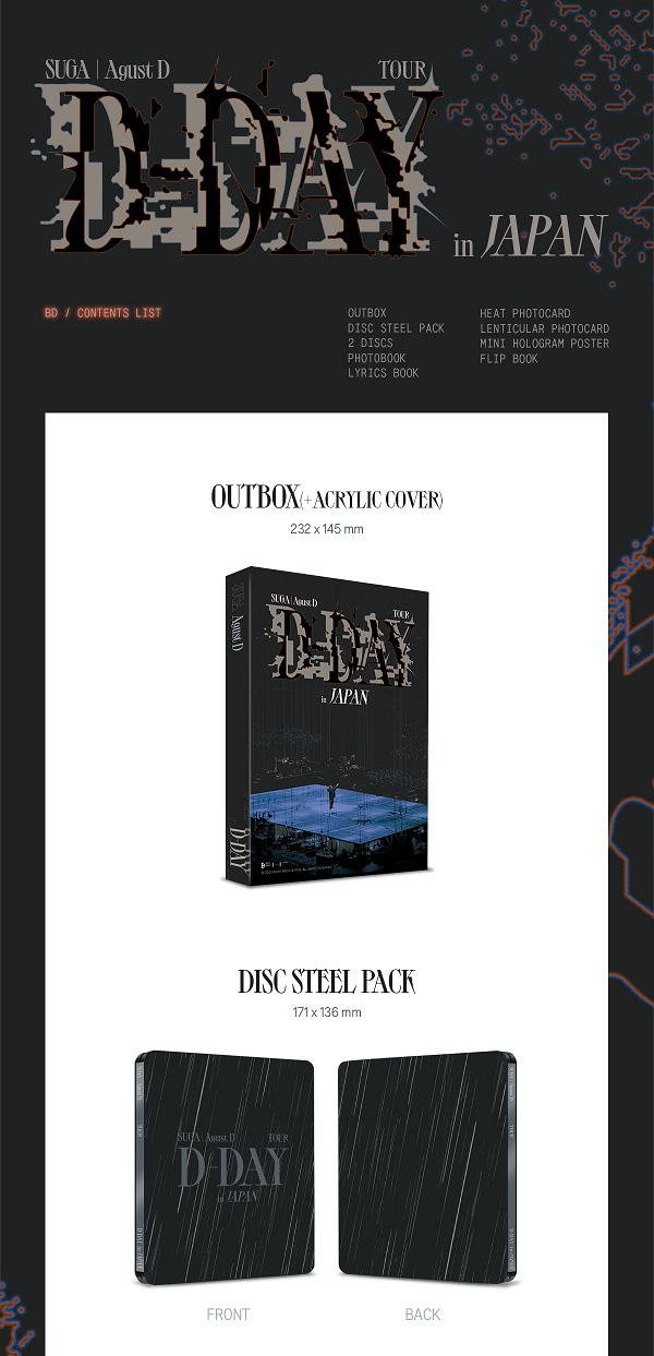 BTS Agust D TOUR 'D-DAY' in JAPAN Blu-ray - A-KPOP