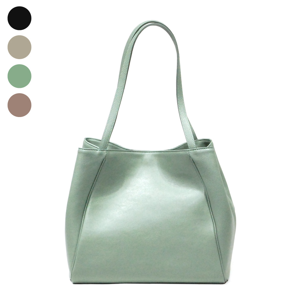 オリーブレザー フォルムチェンジA4トート - バッグアトリエA-LOOK