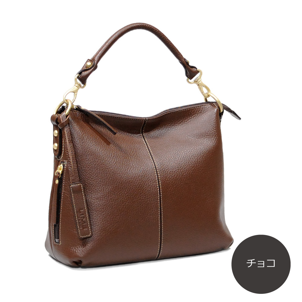 傷が目立たないエンボスシュリンクの 2wayショルダーバッグ - バッグ