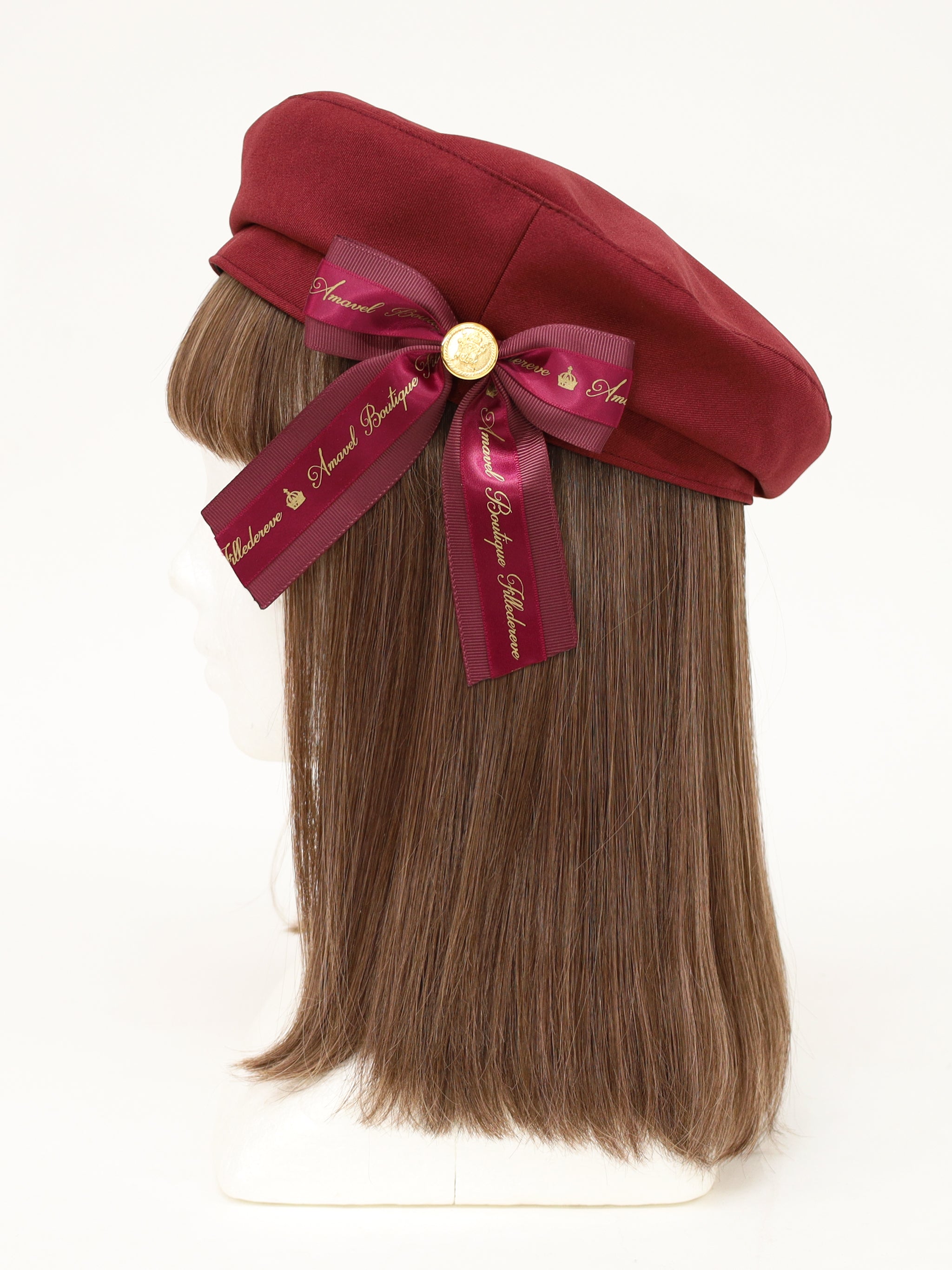 ロゴリボンブローチ付ベレー帽 – Amavel（アマベル）公式サイト