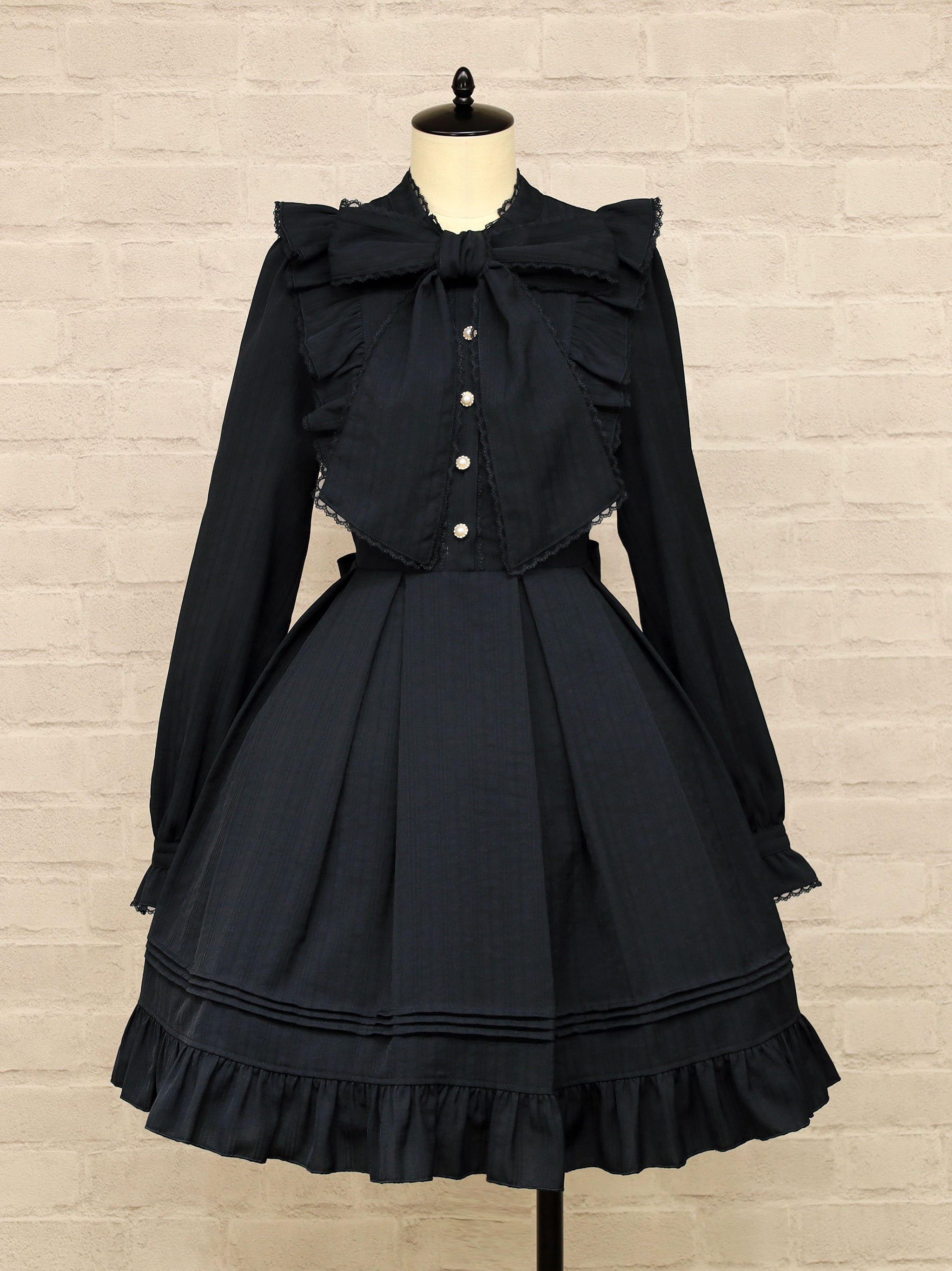 Frill Lace ボウタイワンピース – Amavel（アマベル）公式サイト