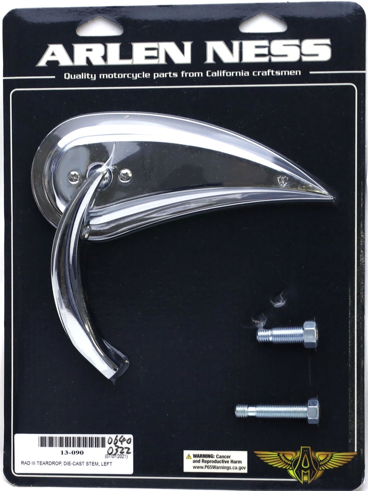 RAD3 ミラー クローム - Arlen Ness | アンバーピース