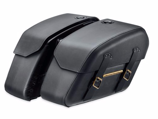 デタッチャブル・レザーサドルバッグ・ブラストリム - Harley Davidson