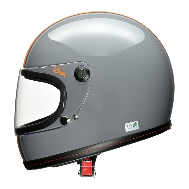 Klein レディースフルフェイスヘルメット グレー×オレンジ - LEAD