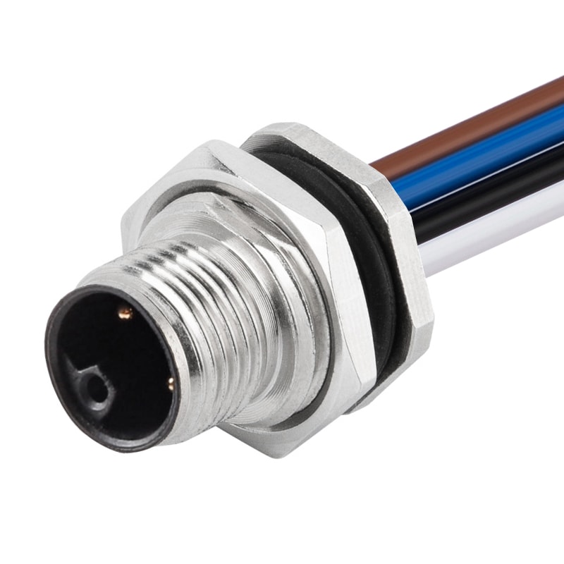 M9 コネクタ レセプタクル パネル リア マウント メス 5 極 PCB