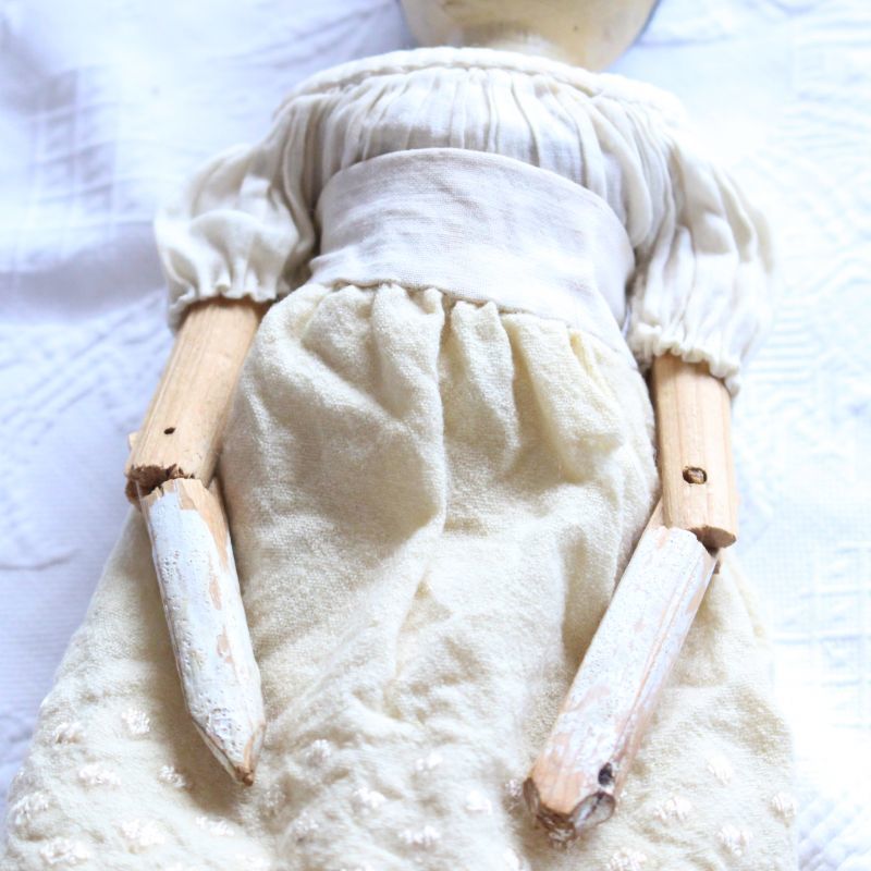 wooden peg doll ＊/Wooden Doll/ウッデンドール-/Antique toricoTte