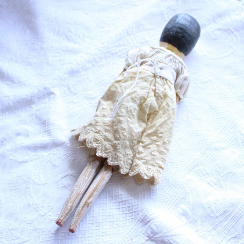 wooden peg doll ＊/Wooden Doll/ウッデンドール-/Antique toricoTte