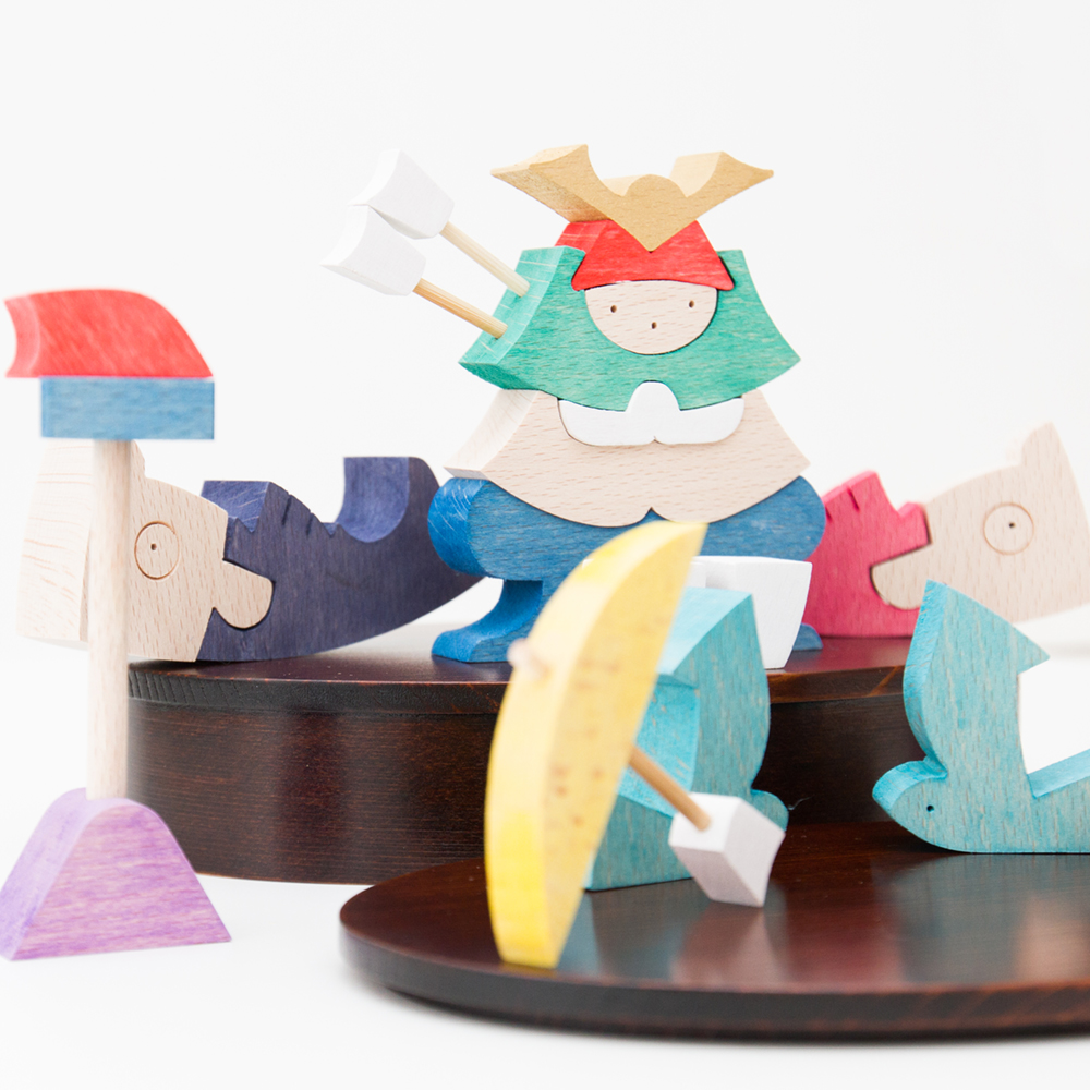 楕円鯉武者【小黒三郎の五月人形】【KK223】 | ANDCHILD