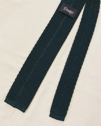 ドレイクス （Drake's） SC01KN PLAIN Silk Knit Tie / シルク