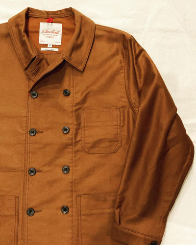 Le Sans Pareil (ル サンパレイユ) Moleskin Doublel Coverall _BROWN