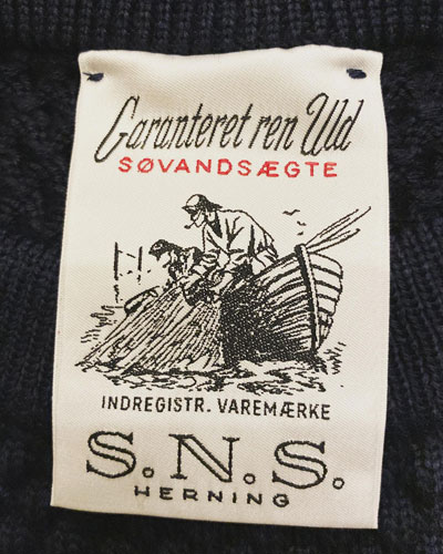 S.N.S. HERNING (エスエヌエスハーニング) Fisherman's knit Bubble