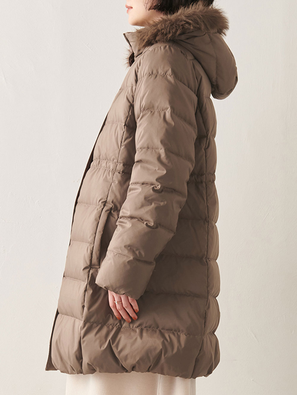 a.i.n（アイン）ダウンコート ベビーケープ付き マタニティ・産後