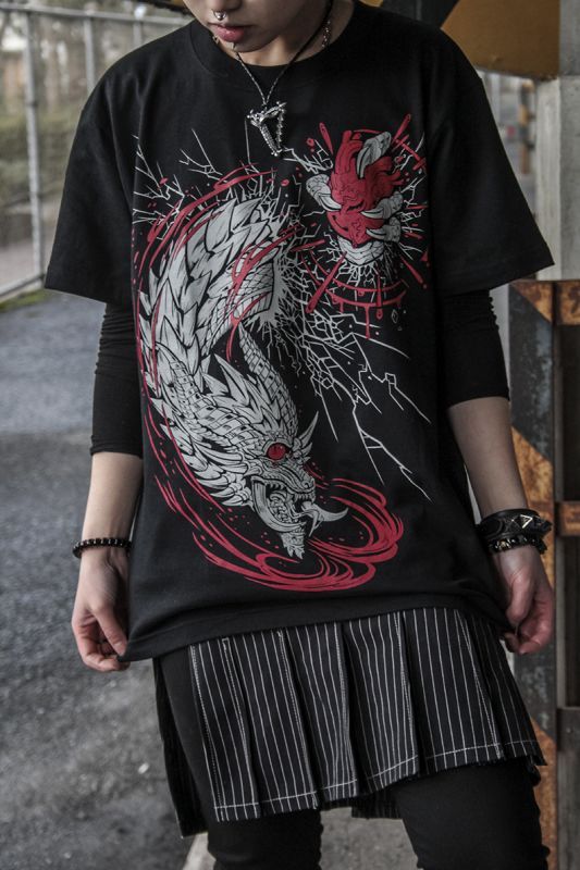 OneEyesDragon』 Tシャツミチヅキドラゴンイラスト コラボレーション T