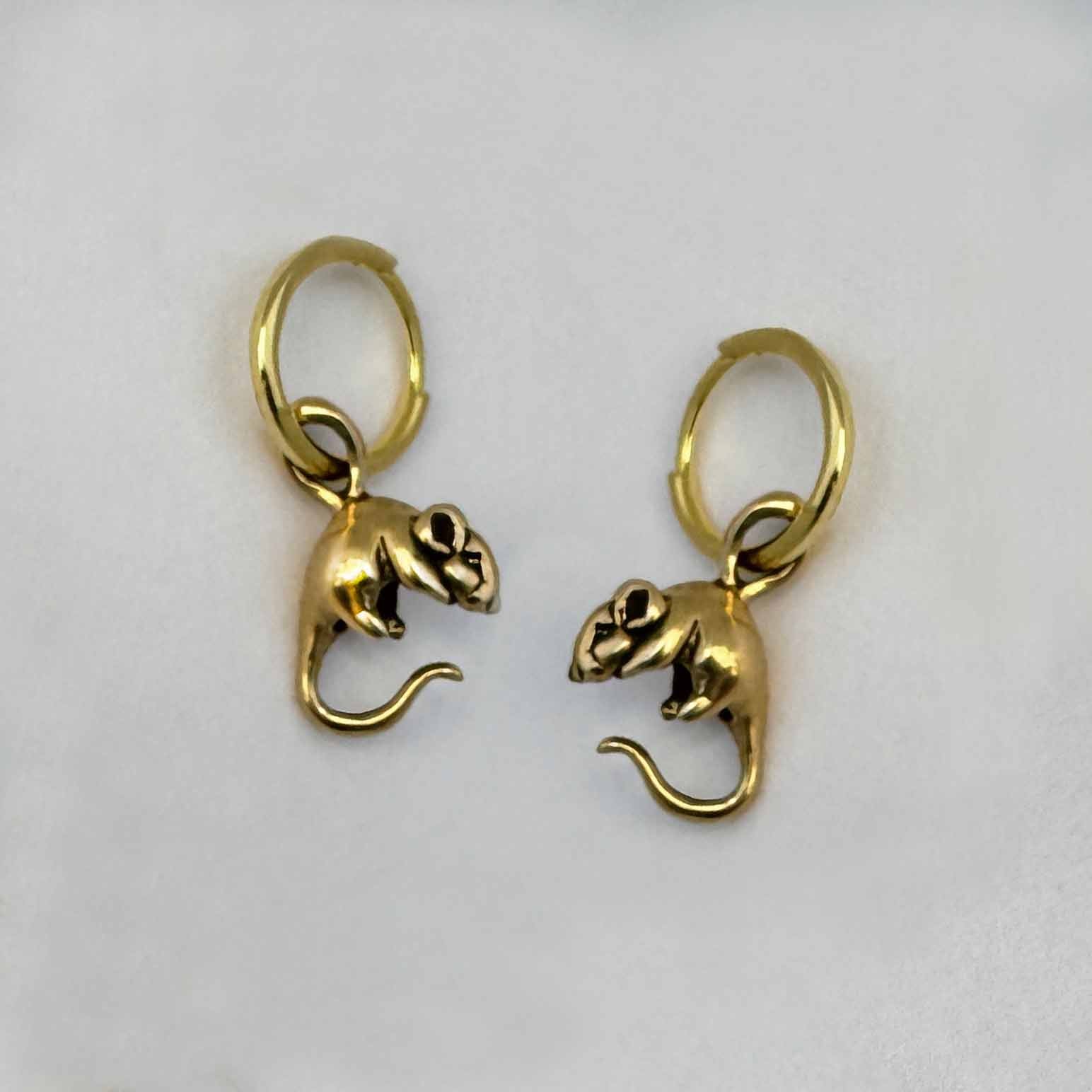 Rat Hoop Earrings 