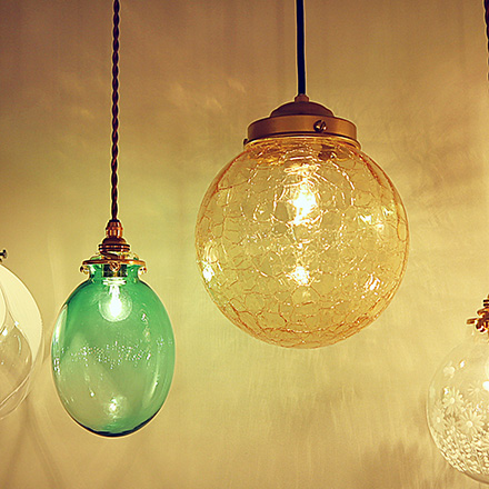 レトロペンダントライト1002 乳白 アトリエ Ansan