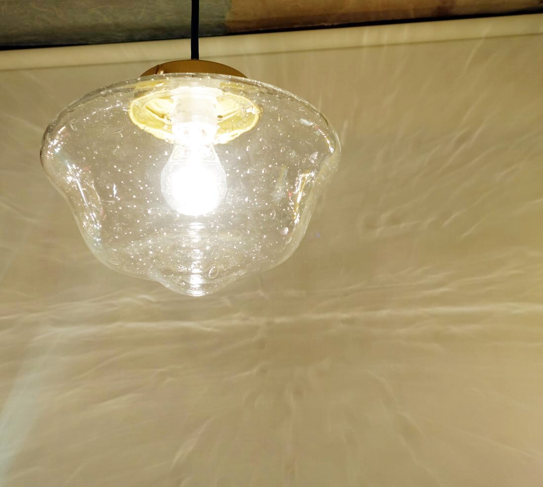 Aトロ型ペンダントライト 泡クリアアトリエ Ansan