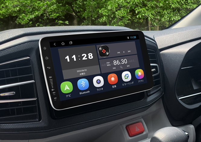 スマホライクな9インチ・フローティング仕様の 大画面ディスプレイ