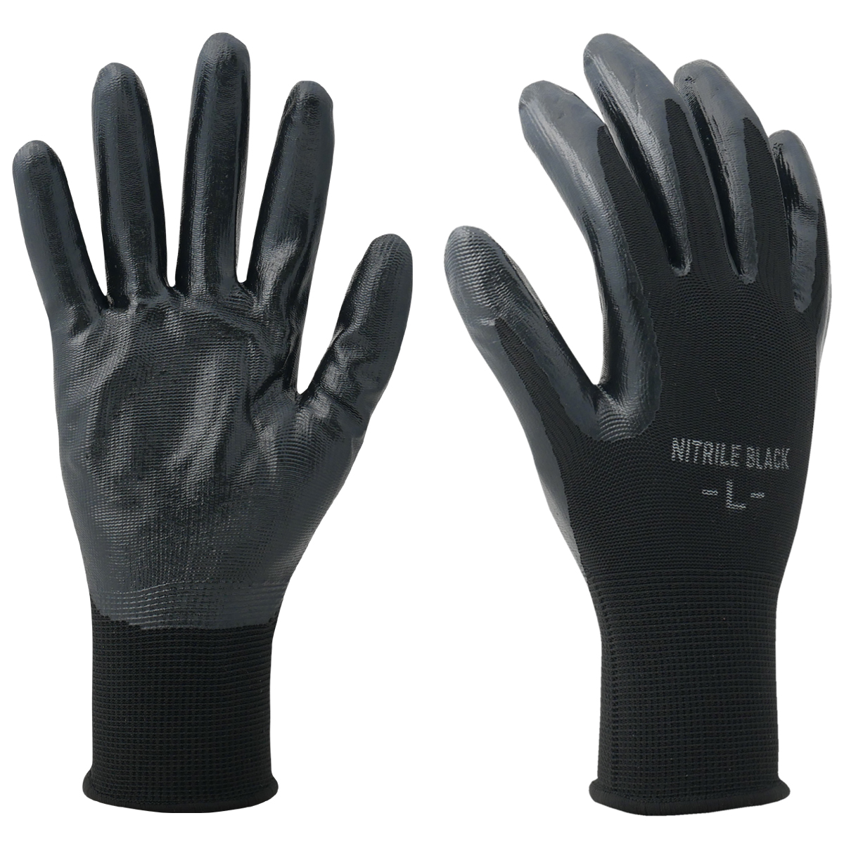 ニトリルブラック 10双組 AG7555 | ACE 作業用革手袋・作業用手袋のエース