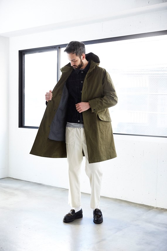 STILL BY HAND シンサレートのライナーを付けたフードコート（CO0173