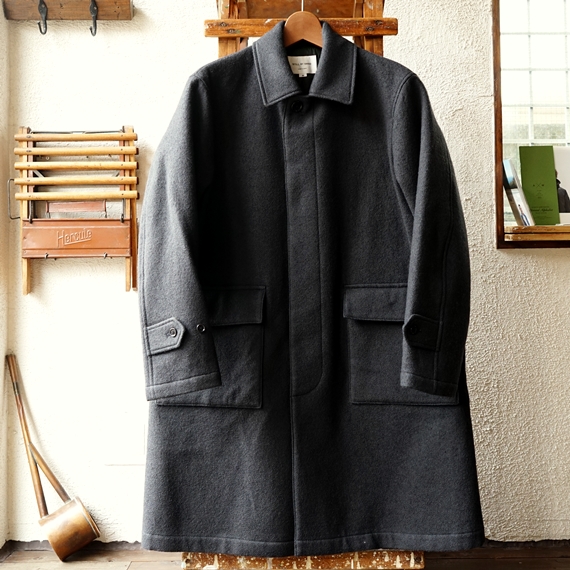 STILL BY HAND シンサレートを抱かせたウールバルカラーコート（CO0583