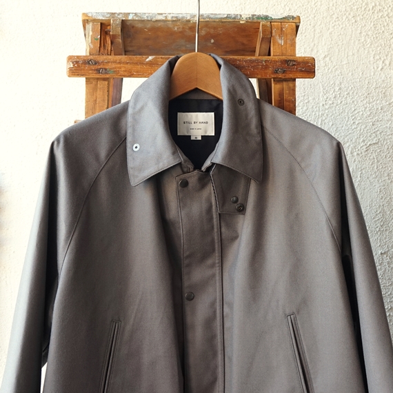 STILL BY HAND 3レイヤー素材・バブアーモチーフのハーフコート