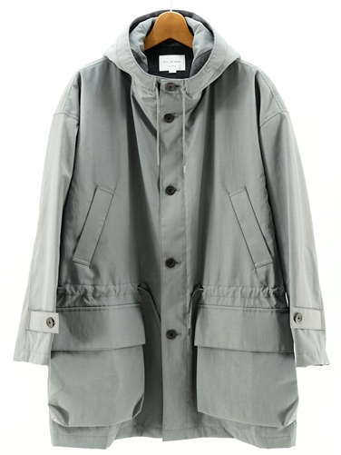 STILL BY HAND（スティルバイハンド） 塩縮ナイロンフーデッドコート