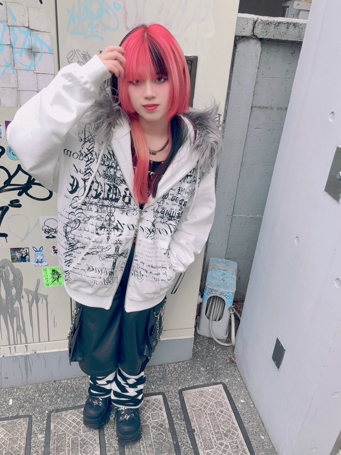 REFLEM【レフレム】2WAYワイドボンテージPUレザーパンツ/全1色