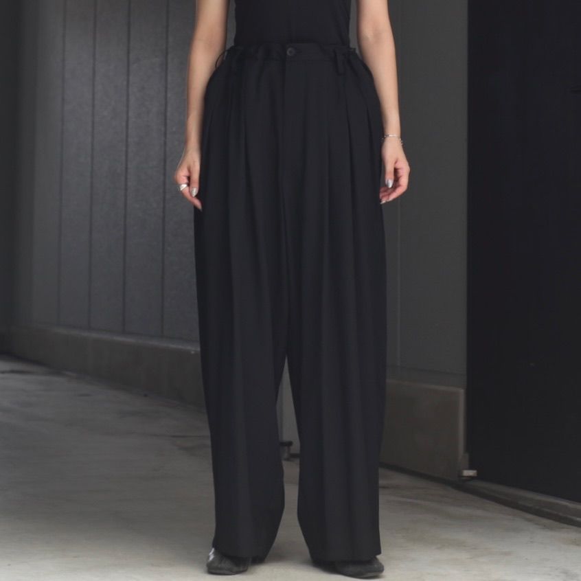 Yohji Yamamoto - 【残りわずか】12本タックパンツ(シワギャバ