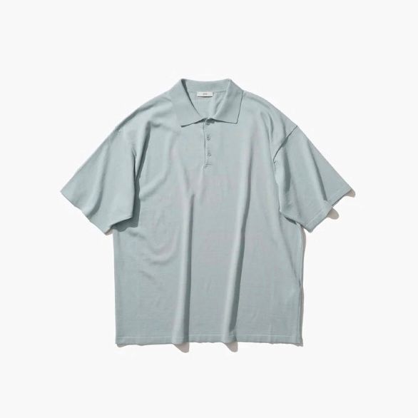 ATON - 【残り一点】Fresca Knit Crew Polo Knit | ACRMTSM ONLINE STORE