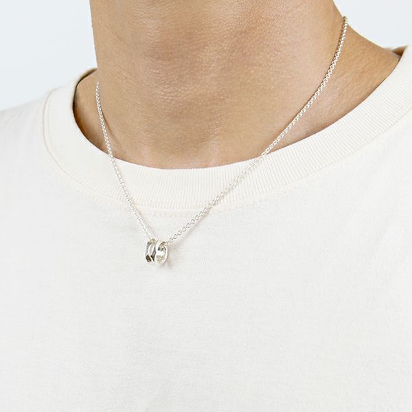 GARNI - 【残り一点】Crockery Double Ring Pendant | ACRMTSM ONLINE