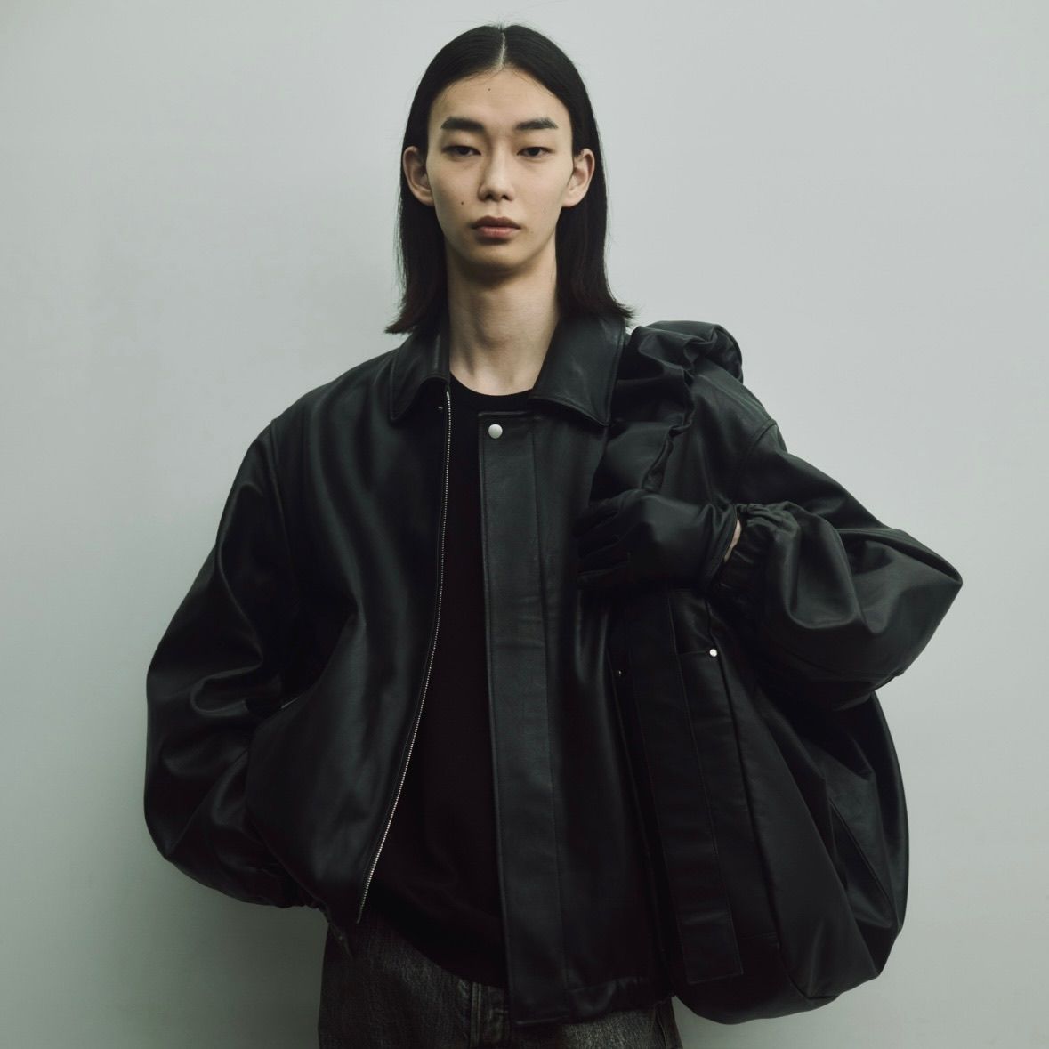 ssstein - 【再販売通知受付可能】Sheep Leather Zip Short Jacket