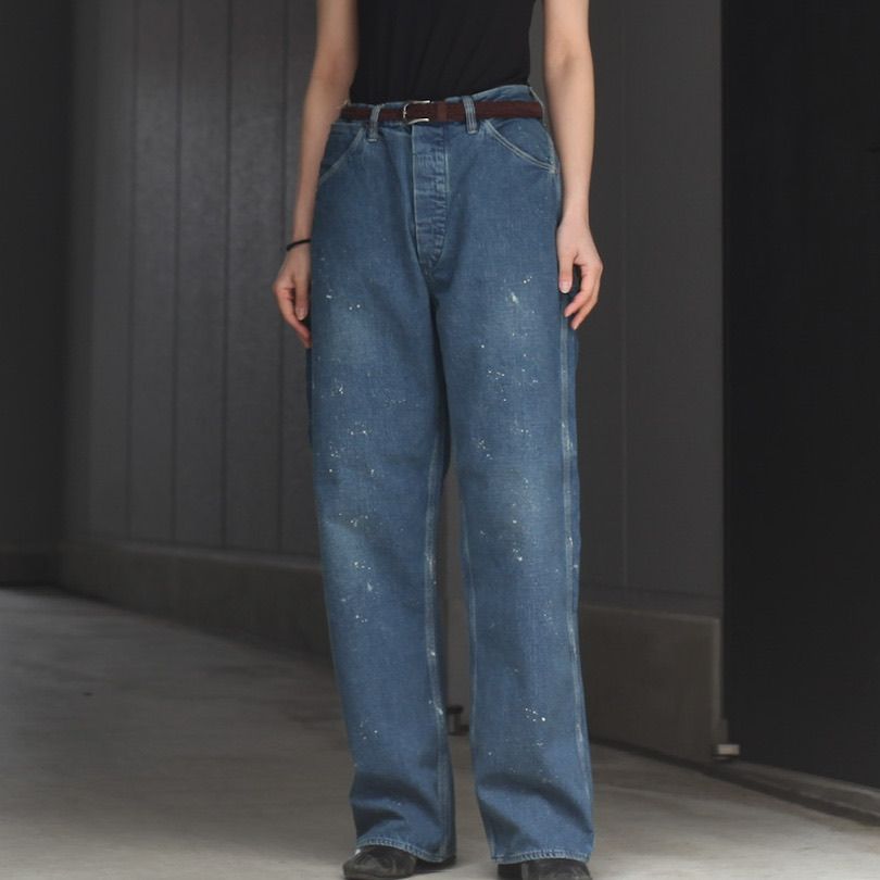 orSlow - 【残り一点】Denim Painter Pants with Paint(USED WASH