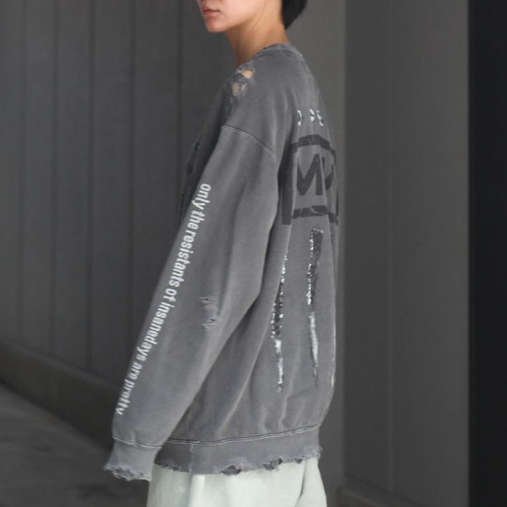 MINUS - 【残り一点】Bootleg Crew Sweat(DAMAGED) | ACRMTSM ONLINE STORE