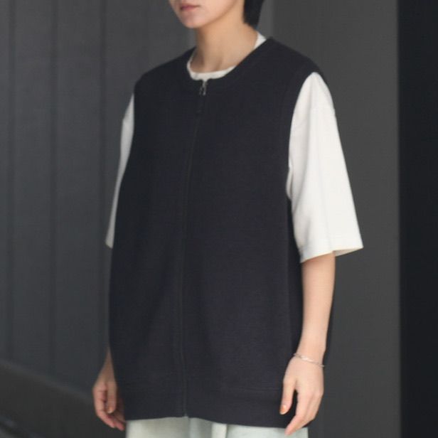 crepuscule - 【残り一点】Moss Stitch Zip Vest | ACRMTSM ONLINE STORE
